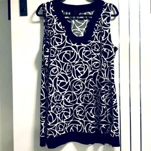 💜3/$30 PlusSize 1X Fylo Sleeveless Tank/Tunic Top